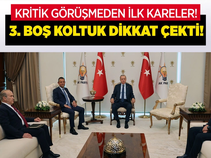 Cumhurbaşkanı Erdoğan-Özgür Özel görüşmesinden ilk kareler! 