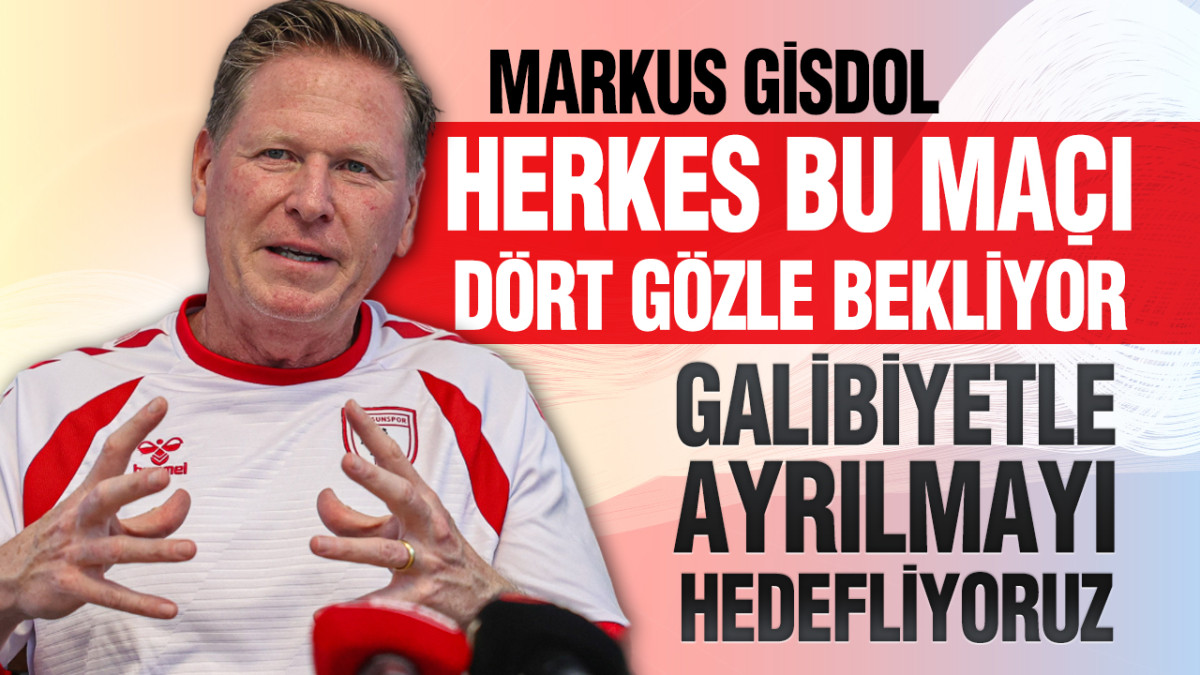 Markus Gisdol’dan Trabzonspor Açıklaması