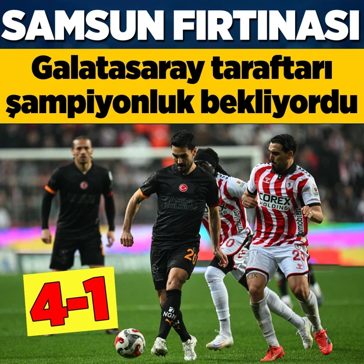 Galatasaray deplasmanda Samsunspor'da Hüsrana Uğradı