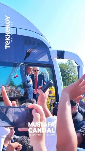 Başkan Candal’dan Erdoğan’a “Tekkeköy’e hoş geldiniz” mesajı